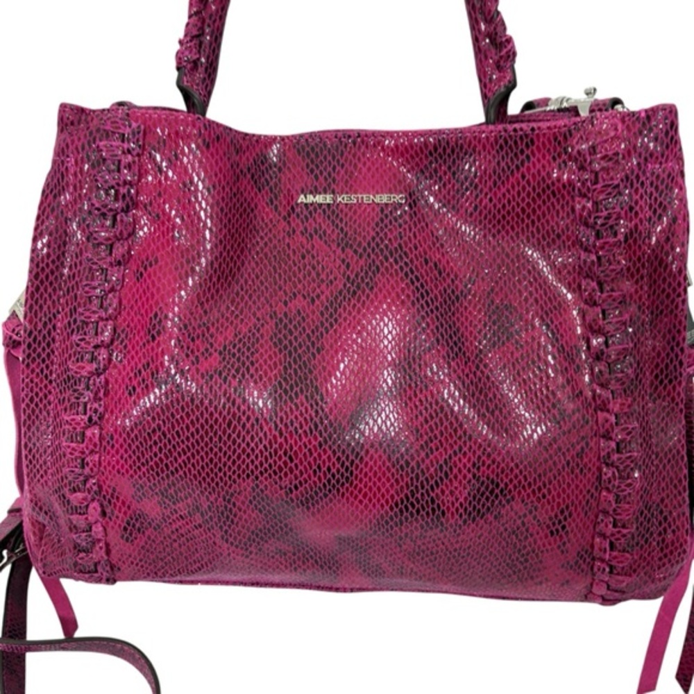 AIMEE KESTENBERG Chaka convertible satchel pink bag purse‎ - Picture 3 of 9